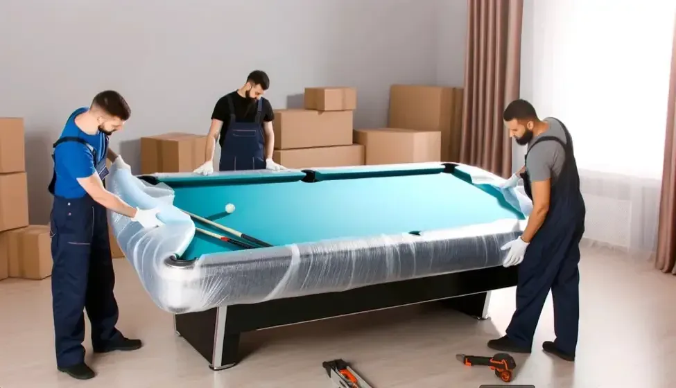 Furniture wrapped in moving blankets for a move to Bathurst