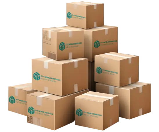 Moving boxes and packing supplies
