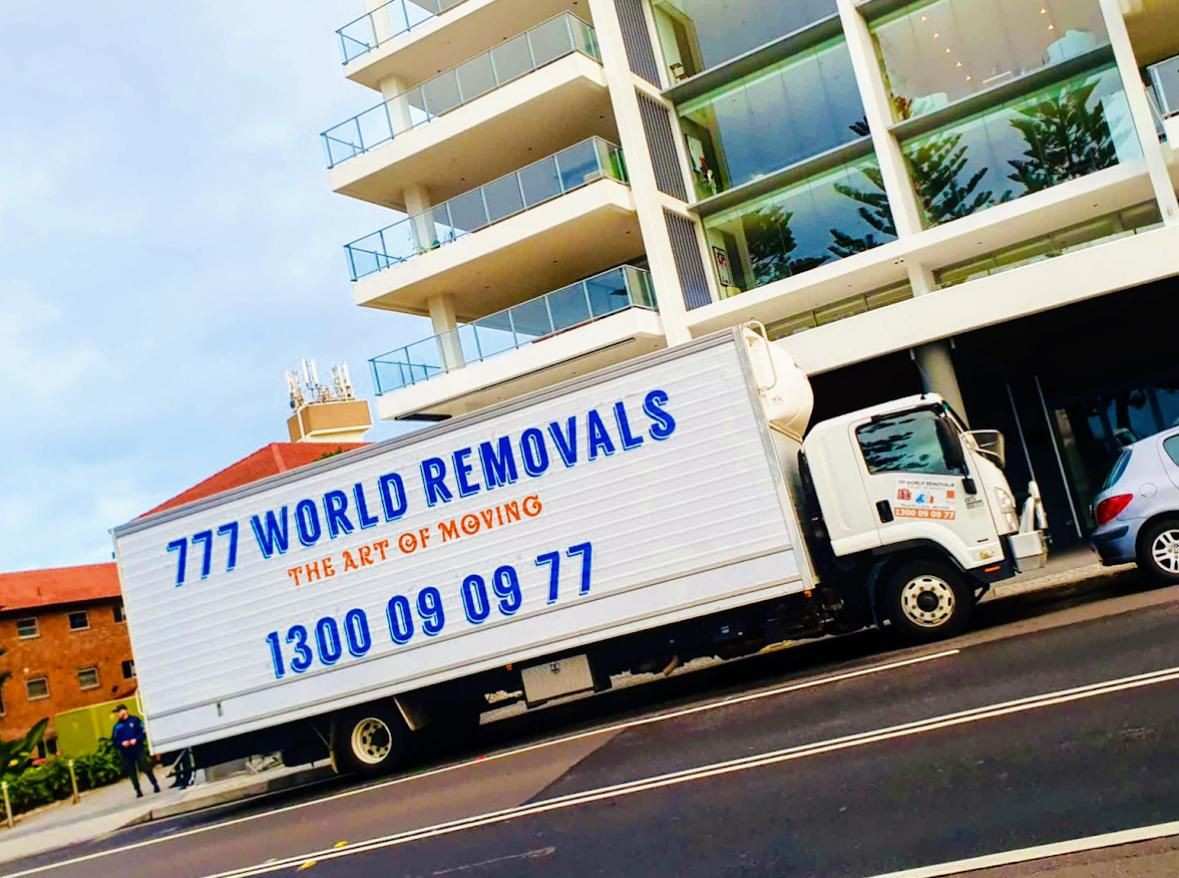 Interstate moving van on highway